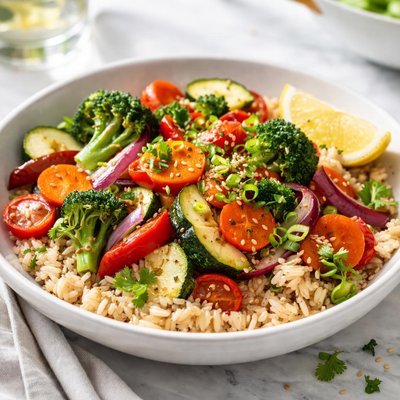 Image of Brown Rice and Vegetables