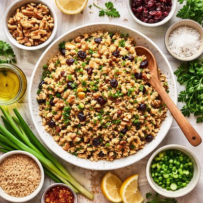 Image of Brown Rice and Walnuts