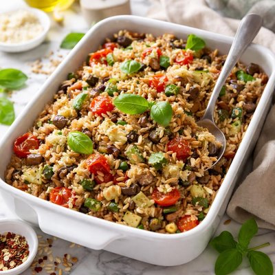 Image of Brown Rice Basil and Gruyere Garden Stuffing