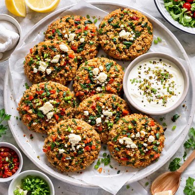 Image of Brown Rice Goat Cheese Cakes