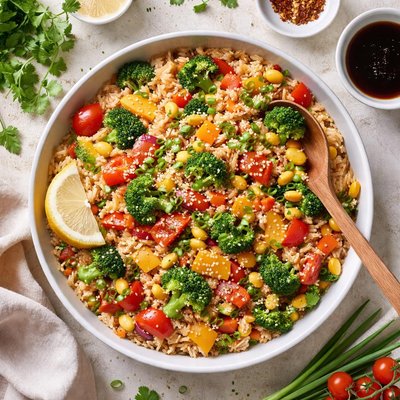 Image of Brown Rice with Vegetables