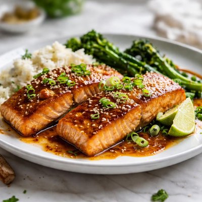 Image of Brown Sugar and Ginger Glazed Salmon