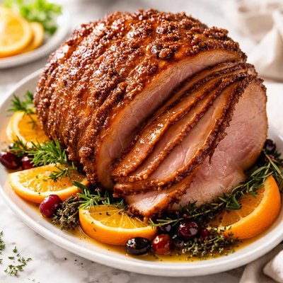 Image of Brown Sugar and Mustard Baked Ham