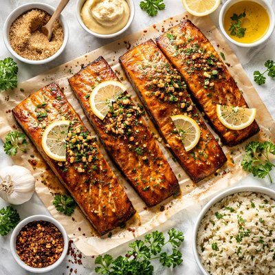 Image of Brown Sugar and Mustard Salmon