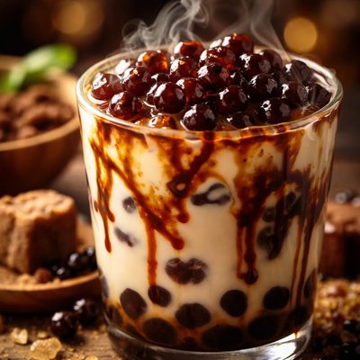 Image of Tapioca de Azúcar Moreno sin Lácteos.