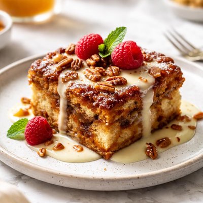 Image of Brown Sugar Bread Pudding with Creme Anglaise