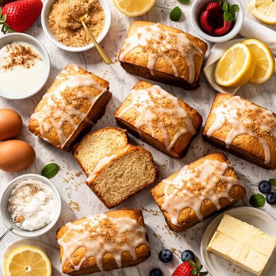 Image of Brown Sugar Buttermilk Pound Cakes