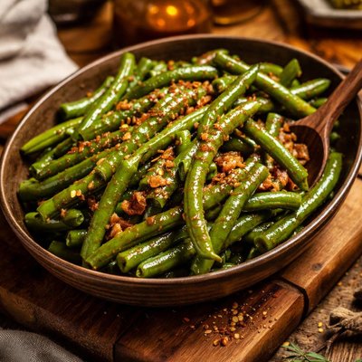 Image of Brown Sugar Glazed Green Beans