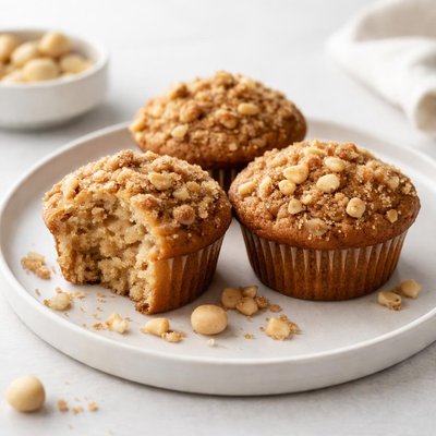 Image of Brown Sugar Macadamia Nut Muffins