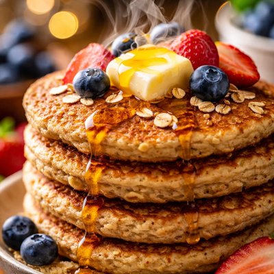 Image of Brown Sugar Oatmeal Pancakes