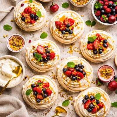 Image of Brown Sugar Pavlovas