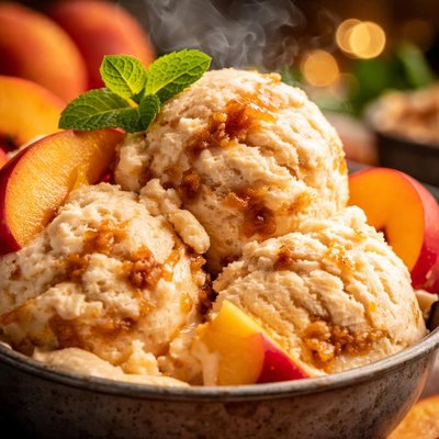Image of Brown Sugar Peach Ice Cream