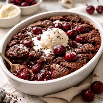 Image of Brownie Cherry Cobbler