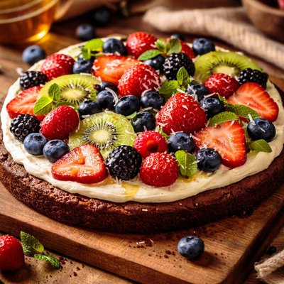 Image of Brownie Fruit Pizza
