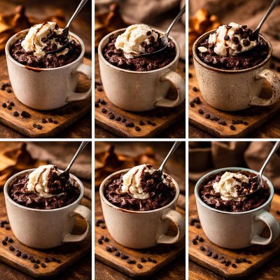 Image of Brownie in a Mug 6 Variations