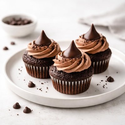 Image of Brownie Kiss Cupcakes
