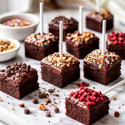Image of Brownie Lollipops