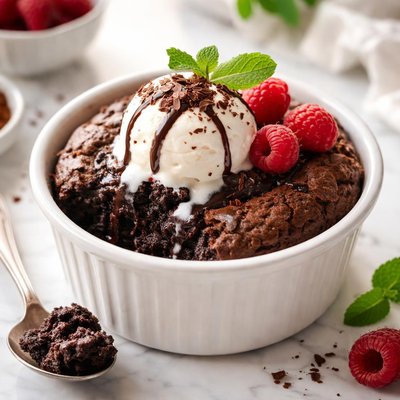 Image of Brownie Pudding Cake Microwave