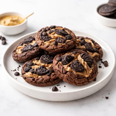 Image of Brownie Swirled Peanut Butter Oreo Cookies