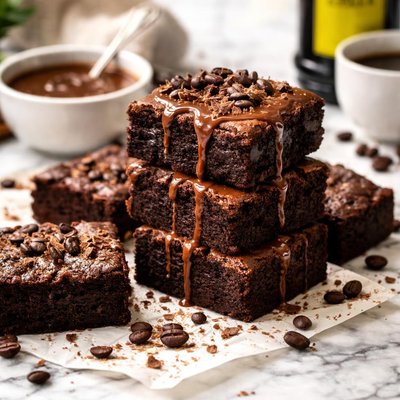 Image of Brownies with Kahlua Coffee Glaze