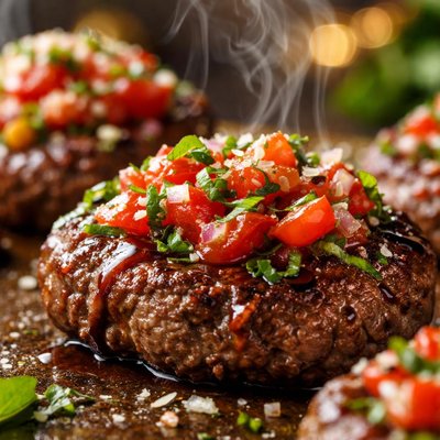 Image of Bruschetta Beef Patties