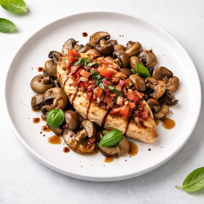 Image of Bruschetta Chicken and Mushrooms