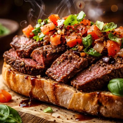 Image of Bruschetta Steak Sandwich