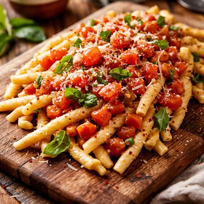 Image of Bruschetta Strozzapreti Curly Pasta