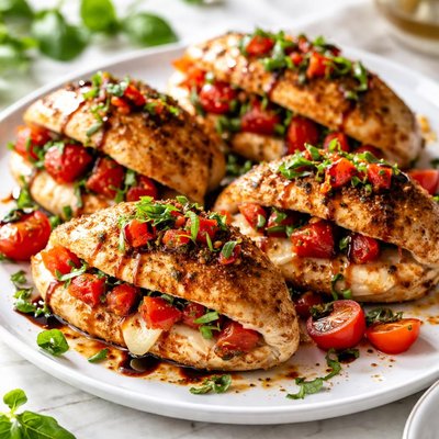 Image of Bruschetta Stuffed Chicken Breasts