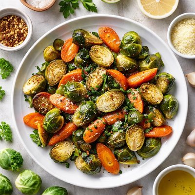 Image of Brussel Sprouts with Carrots