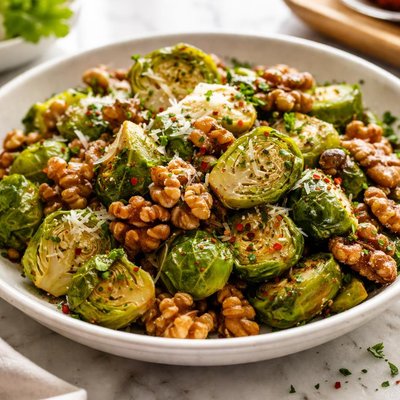 Image of Brussels Sprouts and Walnuts
