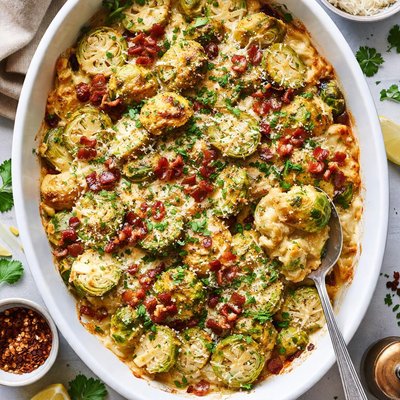 Image of Brussels Sprouts Au Gratin