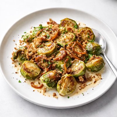 Image of Brussels Sprouts Gratin with Caramelized Shallots Ws