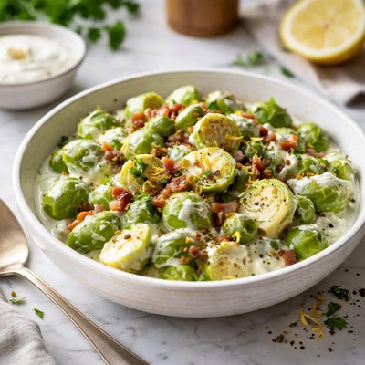 Image of Brussels Sprouts in Sour Cream Belgium