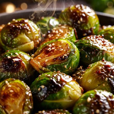 Image of Brussels Sprouts in Soy Sauce