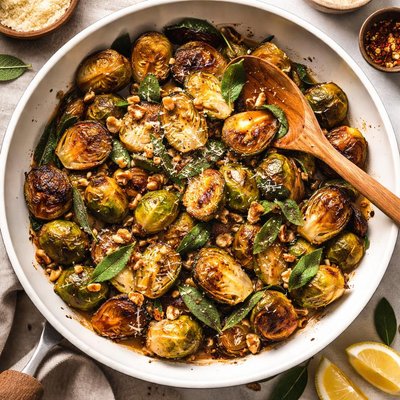 Image of Brussels Sprouts with Brown Butter and Sage