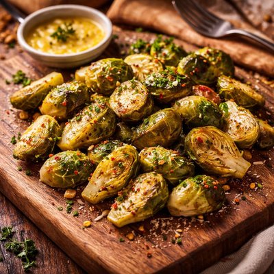 Image of Brussels Sprouts with Butter Sauce Americano