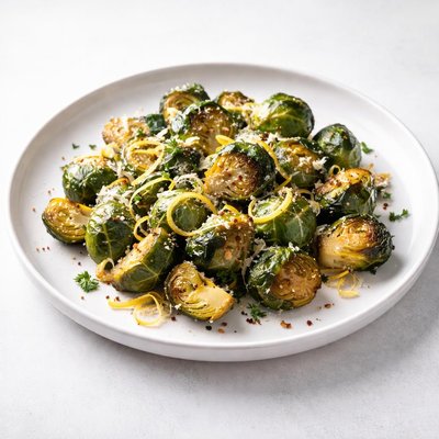 Image of Brussels Sprouts with Lemon Parmesan