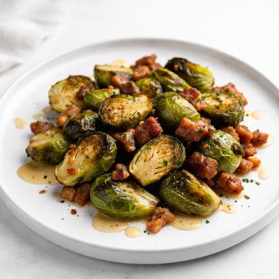 Image of Brussels Sprouts with Pancetta and Maple Glaze