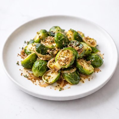 Image of Brussels Sprouts with Shallots and Mustard