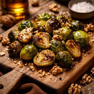 Image of Brussels Sprouts with Walnut Oil
