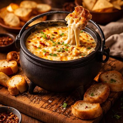 Image of Bubbling Cauldron Hot Cheese Dip