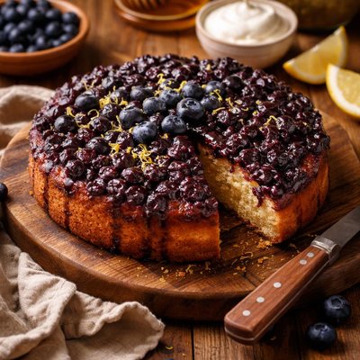 Image of Bubublueberry Upside Down Cake