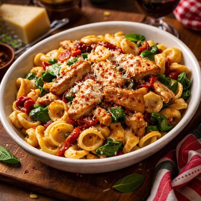 Image of Buca Di Beppo Little Hat Pasta with Spicy Chicken