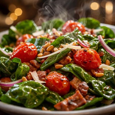 Image of Buca Di Beppo Warm Tomato and Spinach Salad