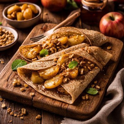 Image of Buckwheat Crepes with Apples