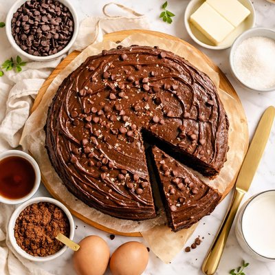 Image of Budget Pantry Fudge Cake