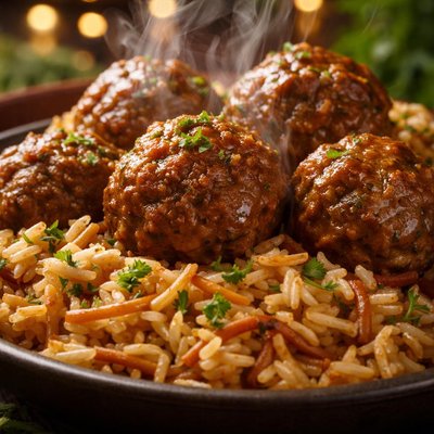 Image of Budget Rice a Roni Meatballs
