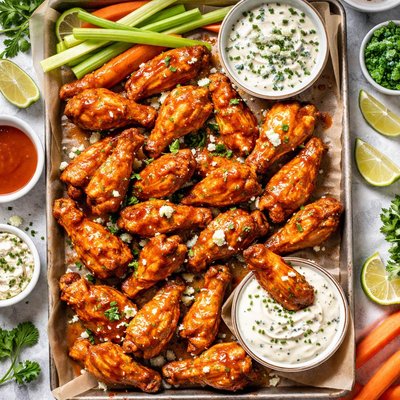 Image of Buffalo Baked Chicken Wings