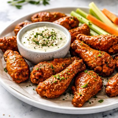 Image of Buffalo Chicken and Blue Cheese Dipping Sauce